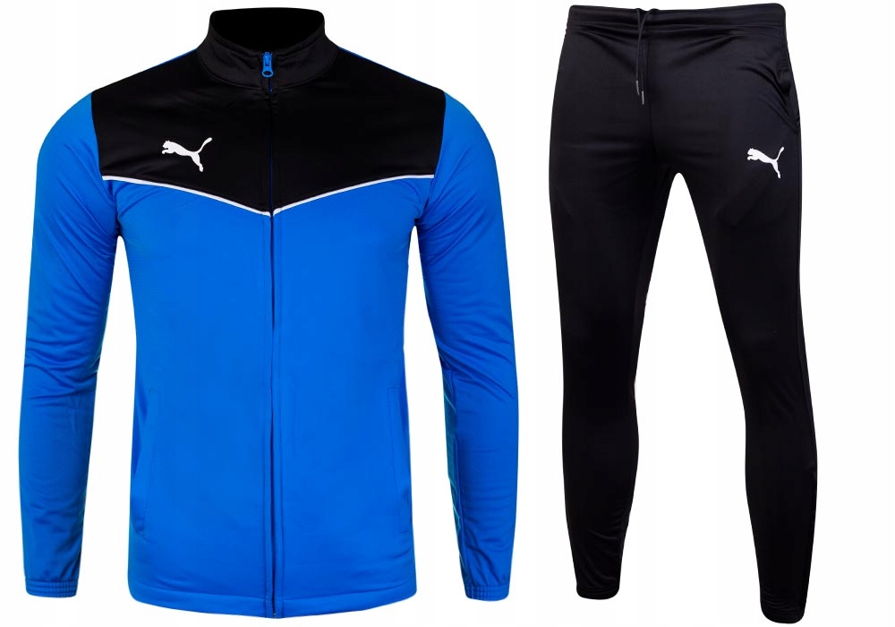 PUMA DRES MĘSKI KOMPLETNY INDIVIDUAL IRISE TRACK SUIT BLUE/BLACK r.S