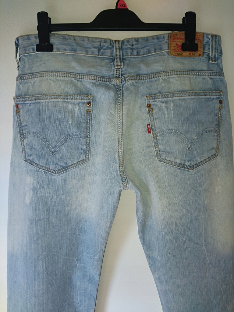 spodnie jeansowe levis 506 34/34 jedyne allegro