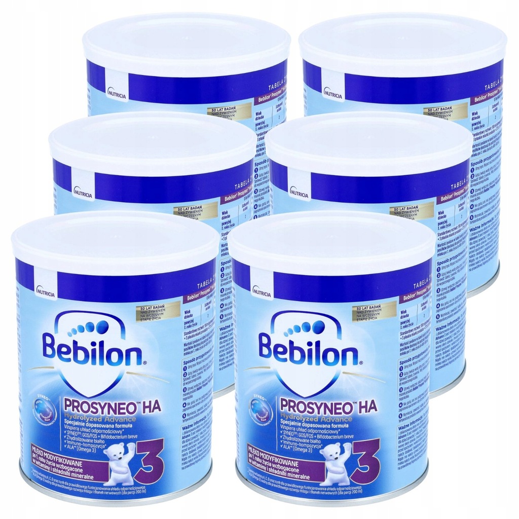 BEBILON Prosyneo HA 3 mleko modyfikowane 6 x 400 g