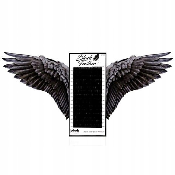 Rzęsy Czarne Black Feather C 0.07 10mm Jolash