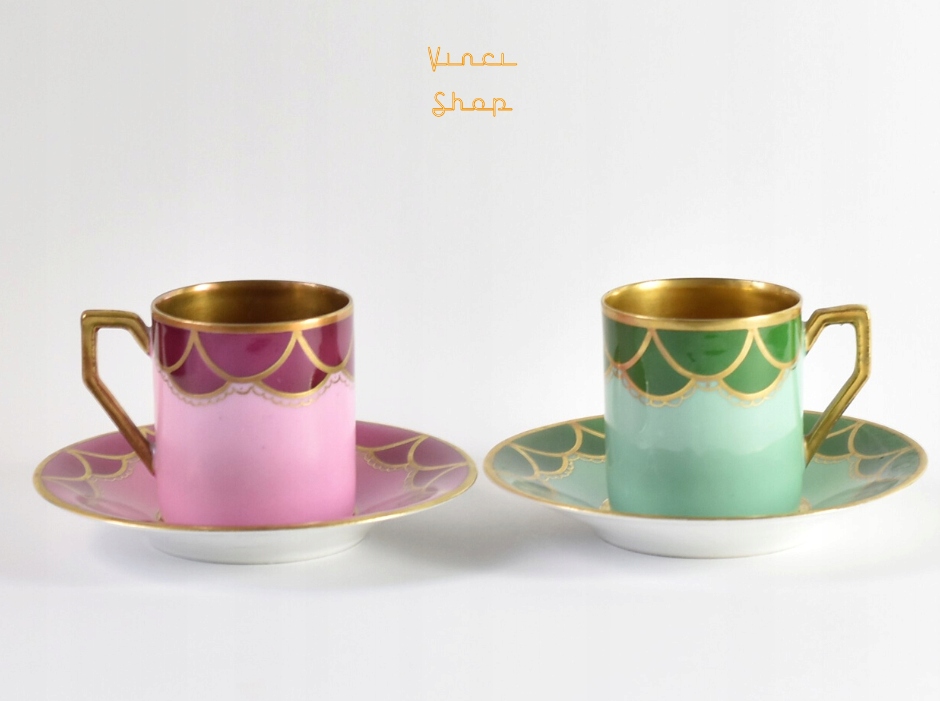 Filiżanka mokka para J&C Jaeger M. Brandstädter Königsberg Królewiec