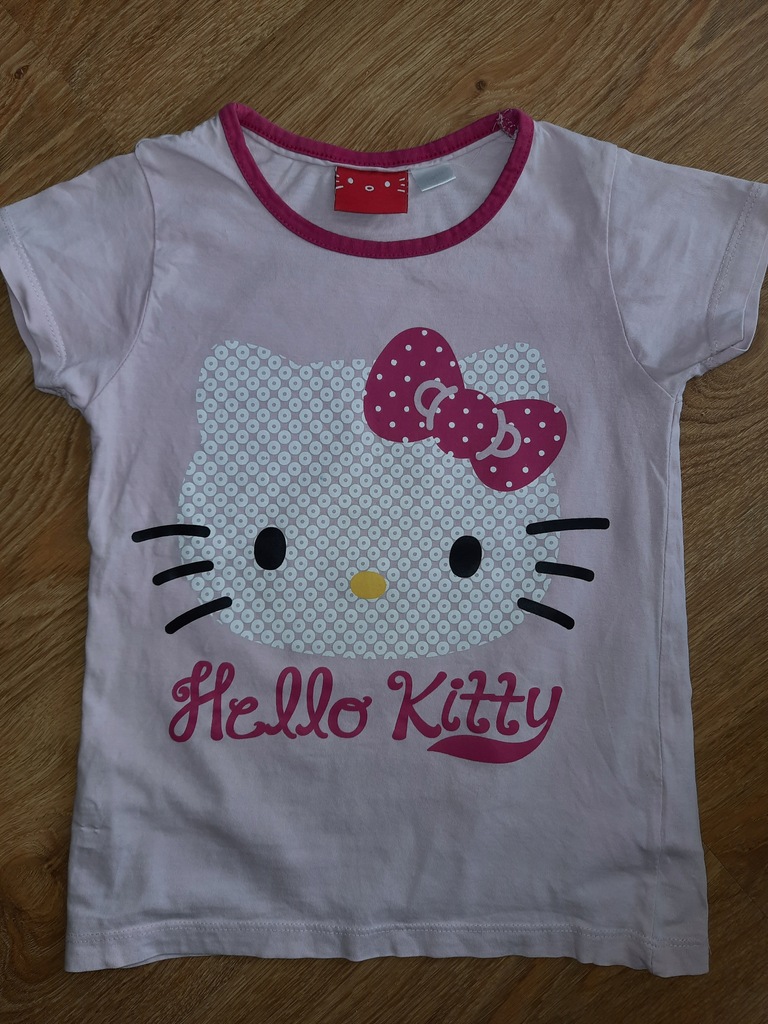 T-shirt różowy HELLO KITTY r.110/116