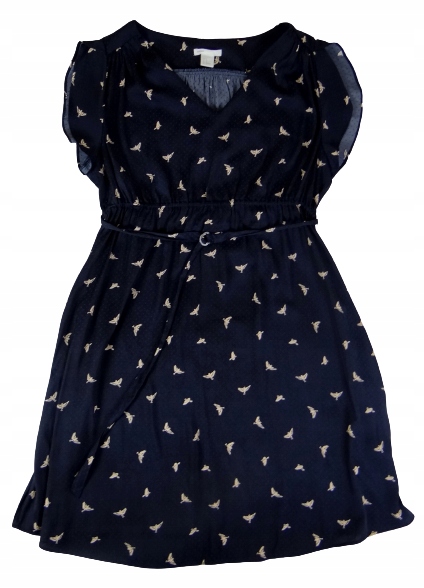 H&M sukienka letnia w ptaki ptaszki 38 M