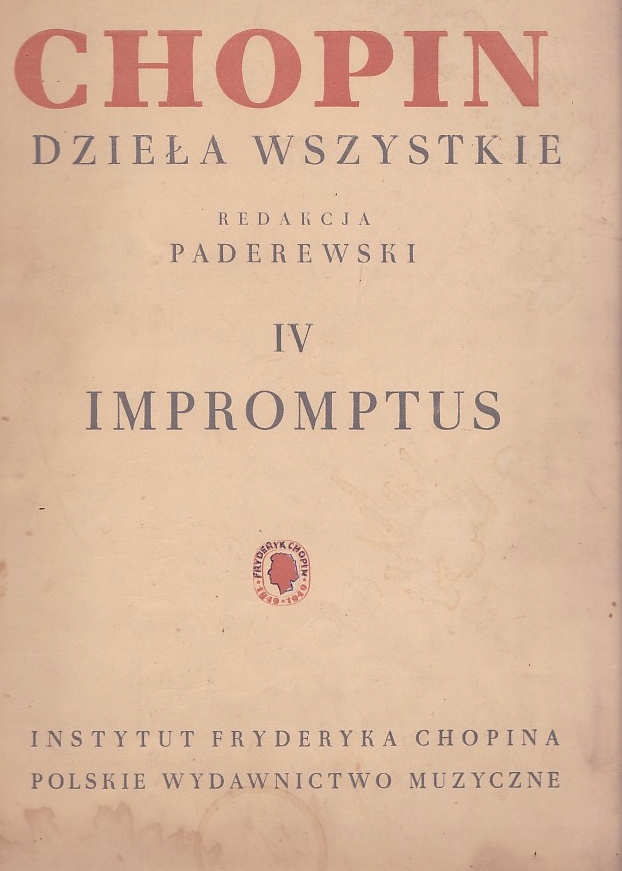CHOPIN - DZIEŁA WSZYSTKIE - IV IMPROMPTUS