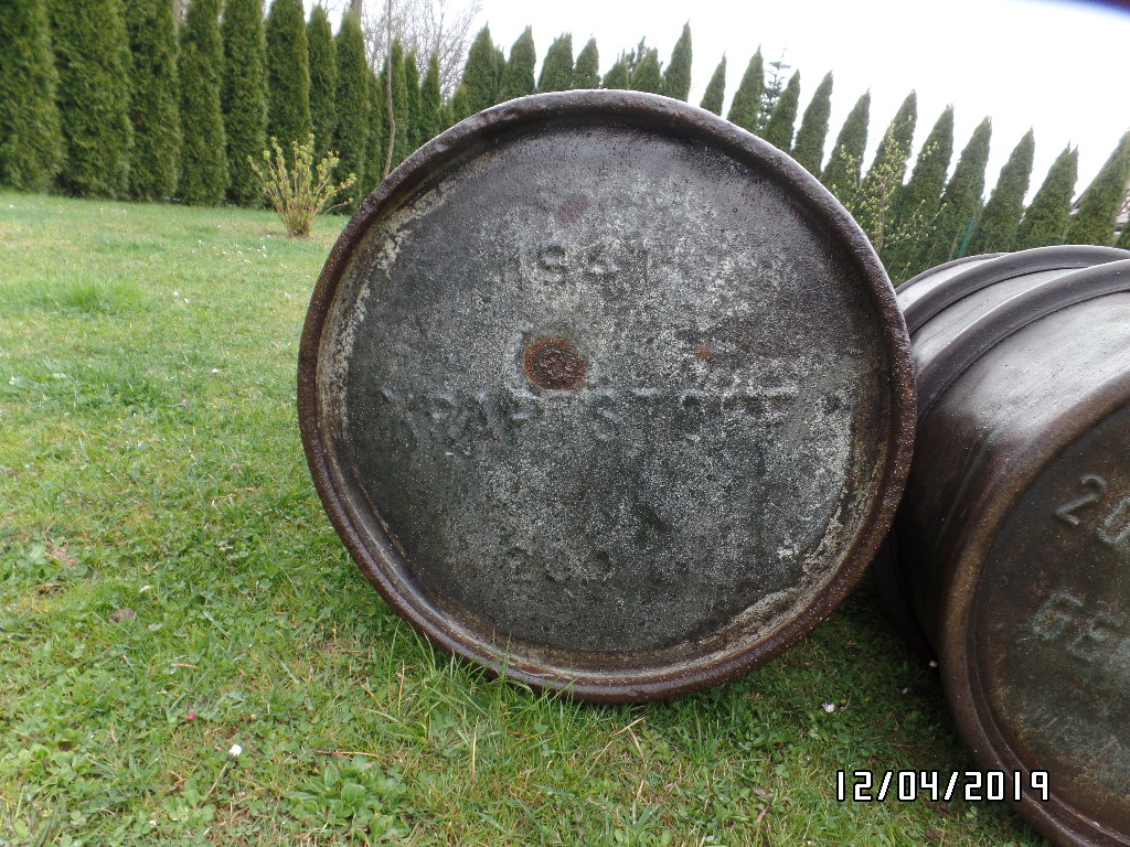 Beczka na paliwo 200L WECHRMAHT szczelna 1941 heer