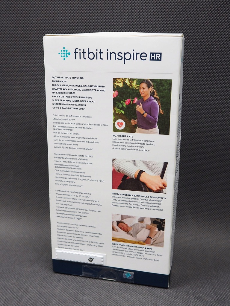 Купить Черный смарт-браслет FITBIT Inspire HR WR50 с функцией измерения пульса: отзывы, фото, характеристики в интерне-магазине Aredi.ru