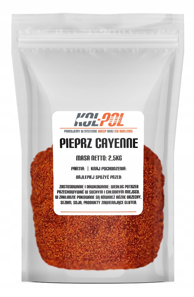 PIEPRZ CAYENNE 2,5kg Kajeński mielony bardzo ostry