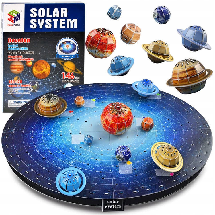 Układ słoneczny - Puzzle 3D