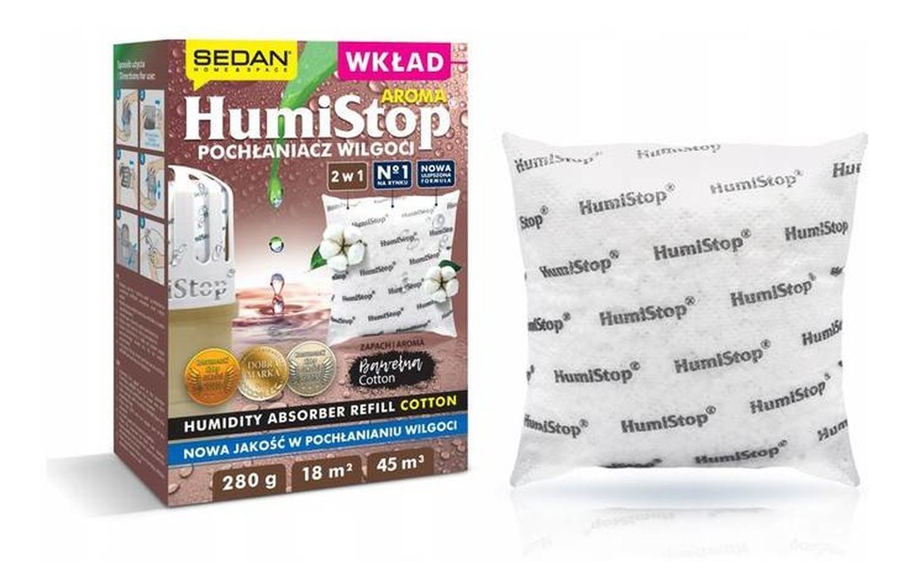 Humistop Wkład do pochłaniacza wilgoci Bawełna