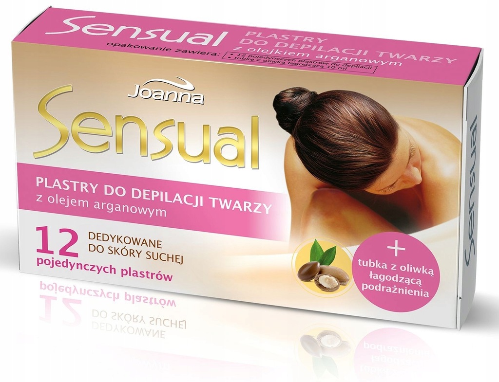 Joanna Sensual Plastry do depilacji twarzy Argan