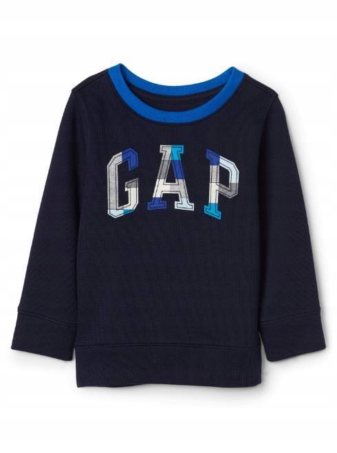 GAP SWETER GRANATOWY LOGO BLUZA na 4 lata 104 NOWY