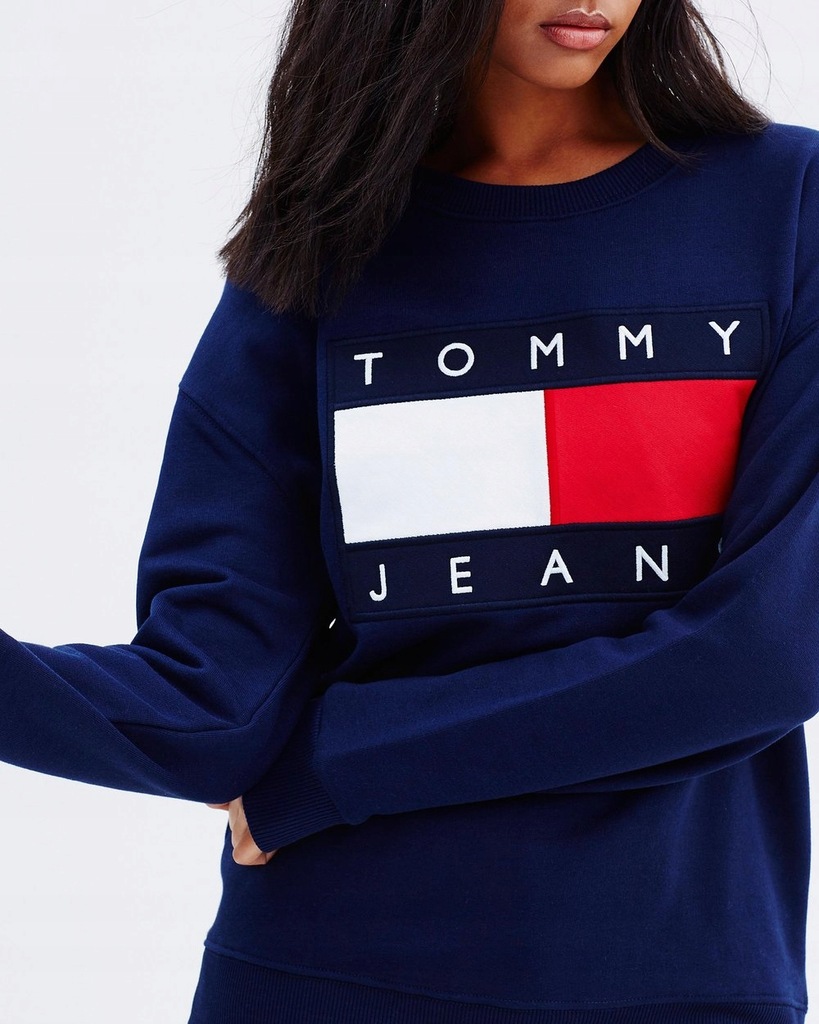 TOMMY HILFIGER 90s JEANS BIG FLAG BLUZA / M