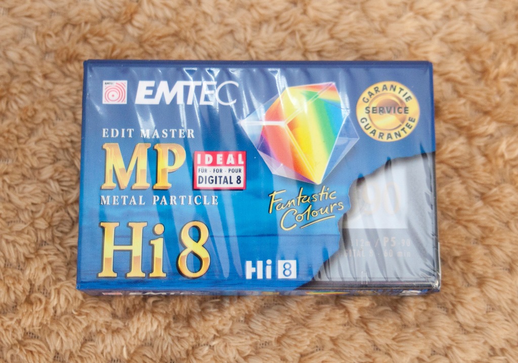 Kaseta Hi8_EMTEC P5-90, SP:90min_NOWA