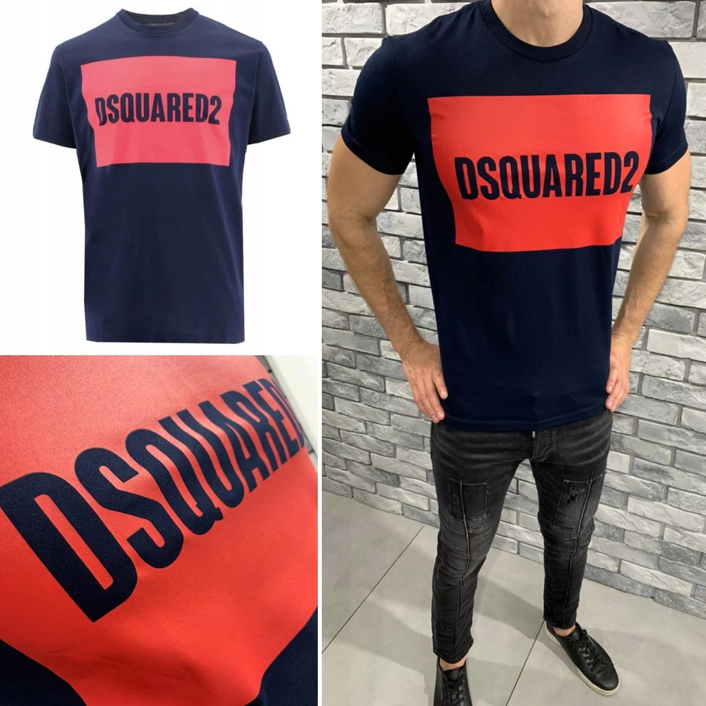 DSQUARED2 XL KOSZULKA S74GD0720 ICON t shirt 11732133567 oficjalne archiwum Allegro