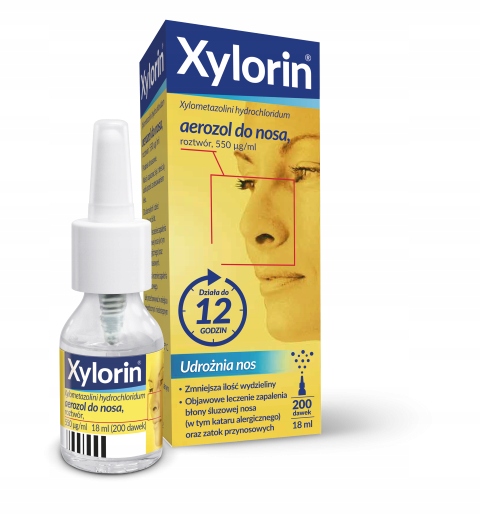 XYLORIN Xylorhin 0.055% aerozol do nosa kata 18 ml