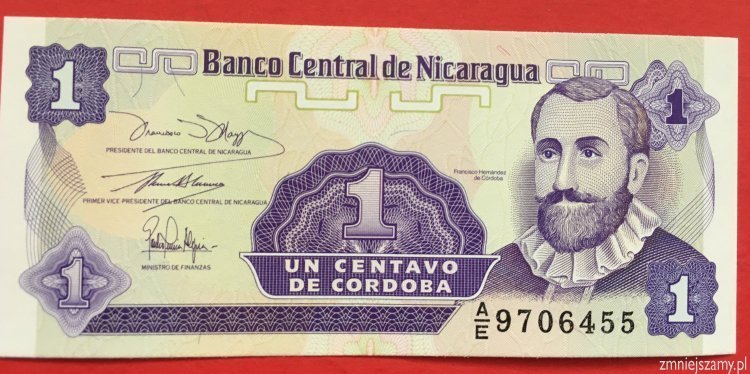 Nicaragua - 1 centavo z bankowej paczki - dla WOŚP