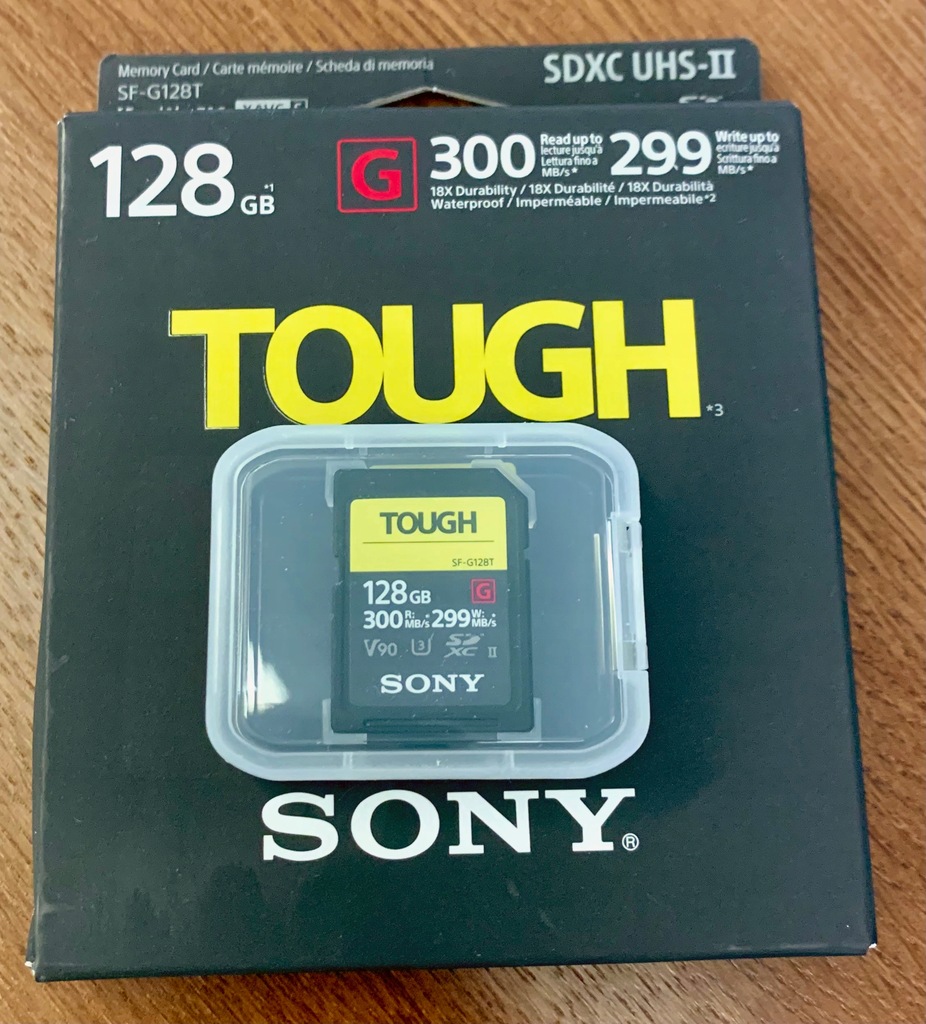 Karty pamięci Sony SDXC 128GB TOUGH 300/299 MB/s