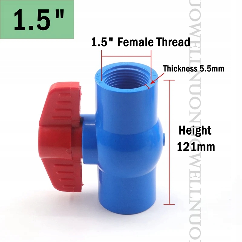 1/2,3/4,1 to 2 Inch Female Thread PVC Ball Valve G