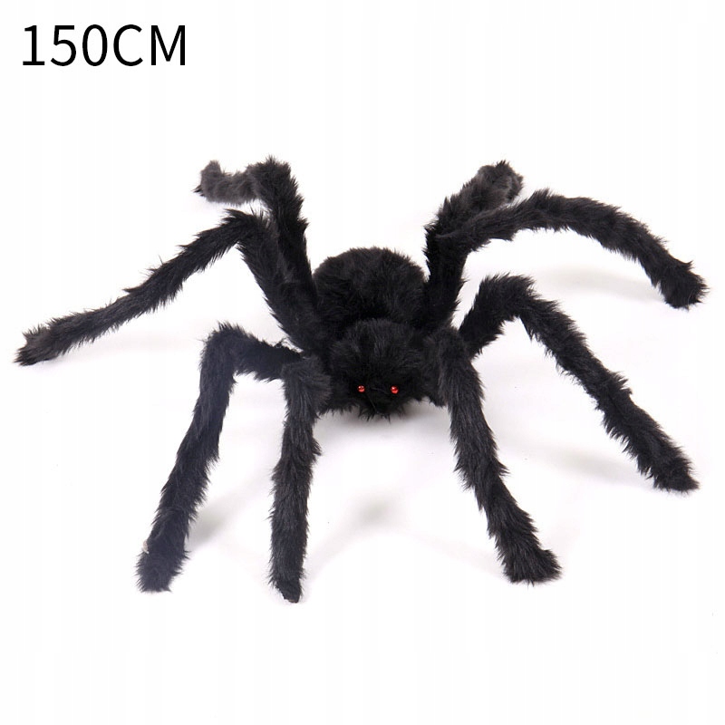 GIGANTYCZNY PAJĄK HALLOWEENOWY OZDOBA 8 ROZMIARÓW 150 CENTYMETROWA TARANULA