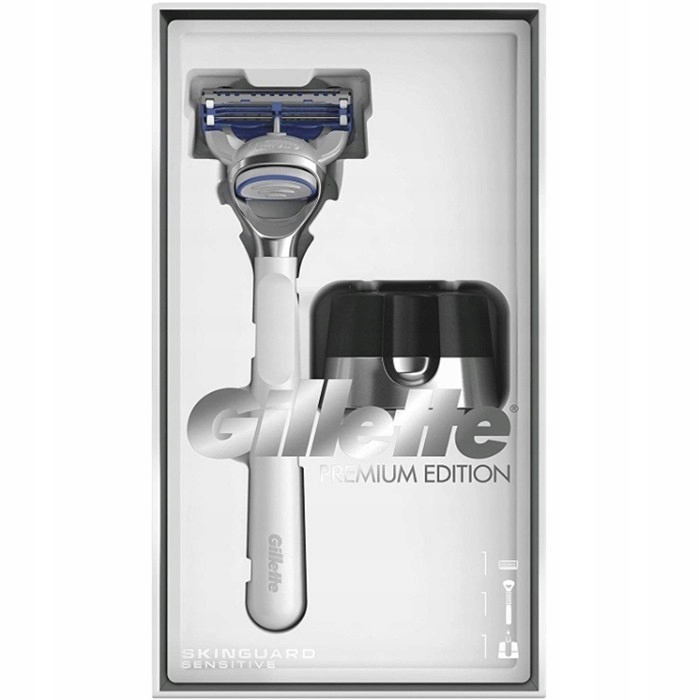 GILLETTE Zestaw Skinguard Premium Edition + Stojak