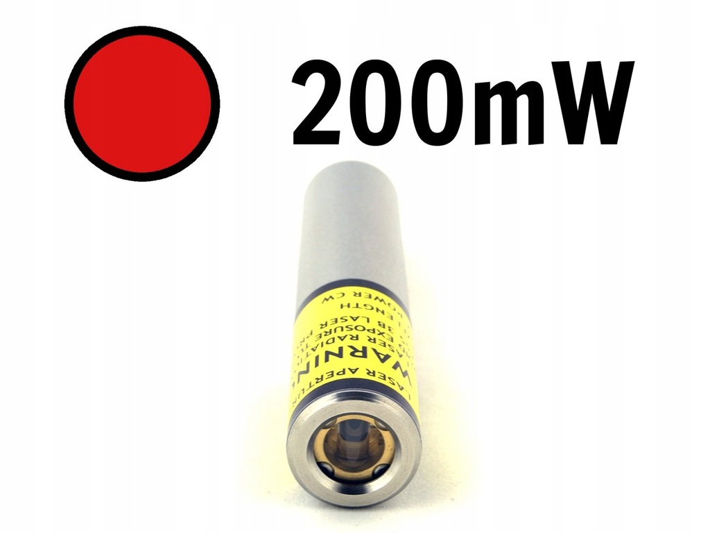 Laser liniowy czerwony 200mW IP67 658nm LAMBDAWAVE