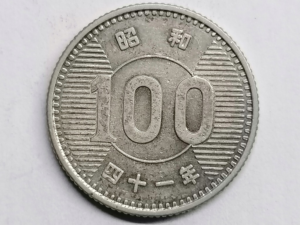 15 ) Japonia 100 YEN, 1965r SREBRO