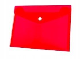 KOPERTA A4 PP NA ZATRZASK CZERW. (12SZT.) BT611-C