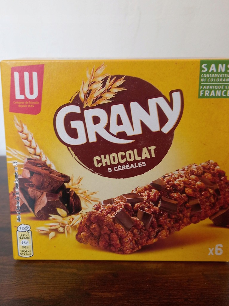 batonik zbożowy Granu Lu Chocolate 6 x 21 g