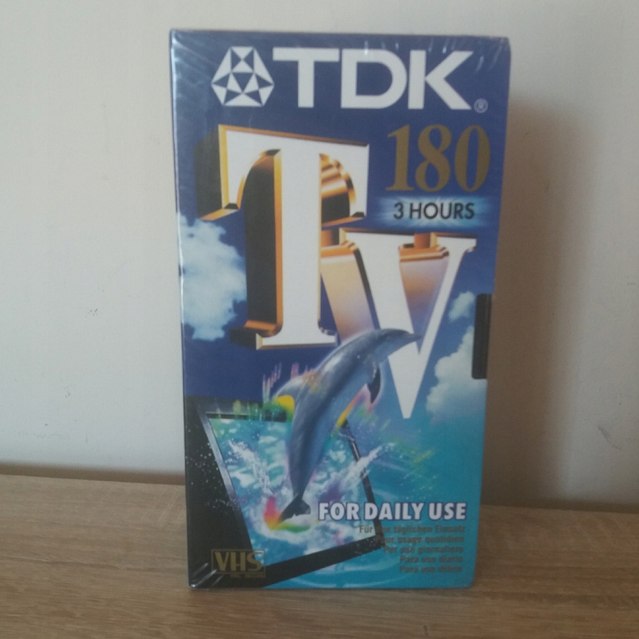 KASETA VIDEO VHS TDK E-180TVED NOWA W FOLII DWUPAK