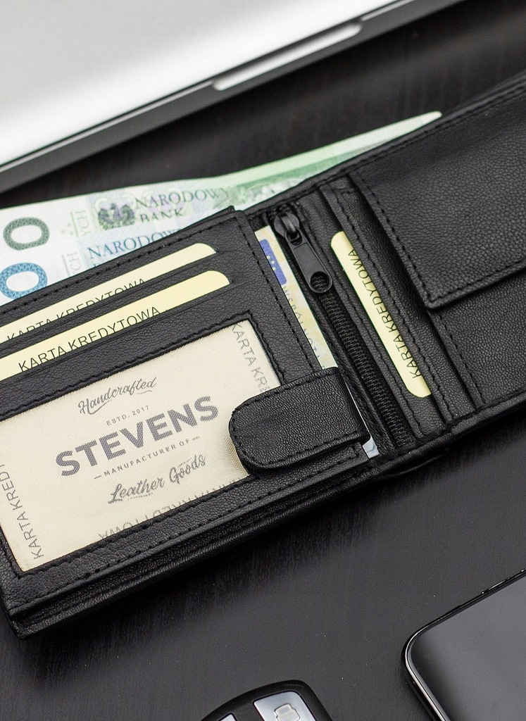 Купить Мужской кожаный кошелек STEVENS, натуральная кожа: отзывы, фото, характеристики в интерне-магазине Aredi.ru