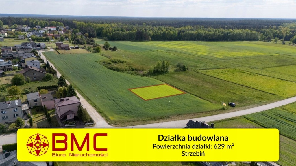 Działka, Strzebiń, Koszęcin, Lubliniecki, 629 m²