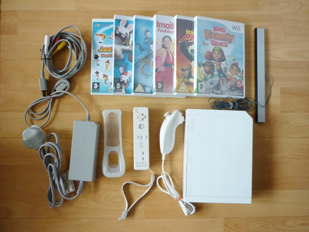 Konsola Nintendo Wii z grami