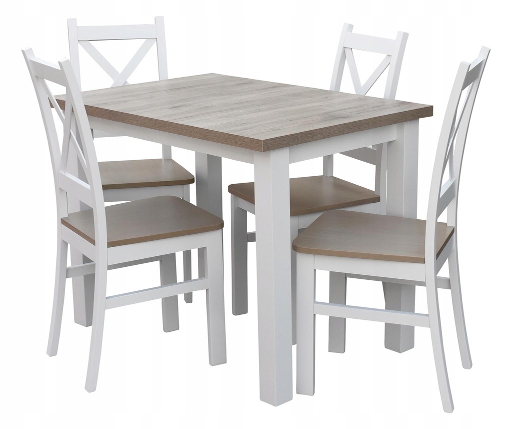 Купить Стол из белого ясеня с 4 стульями для столовой Z054: отзывы, фото, характеристики в интерне-магазине Aredi.ru