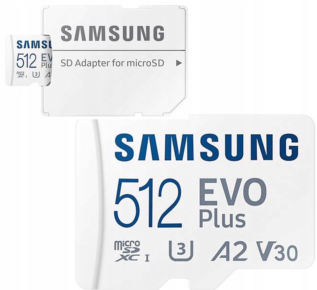 Karta pamięci Samsung Micro SDXC EVO+ 512GB 130 MB