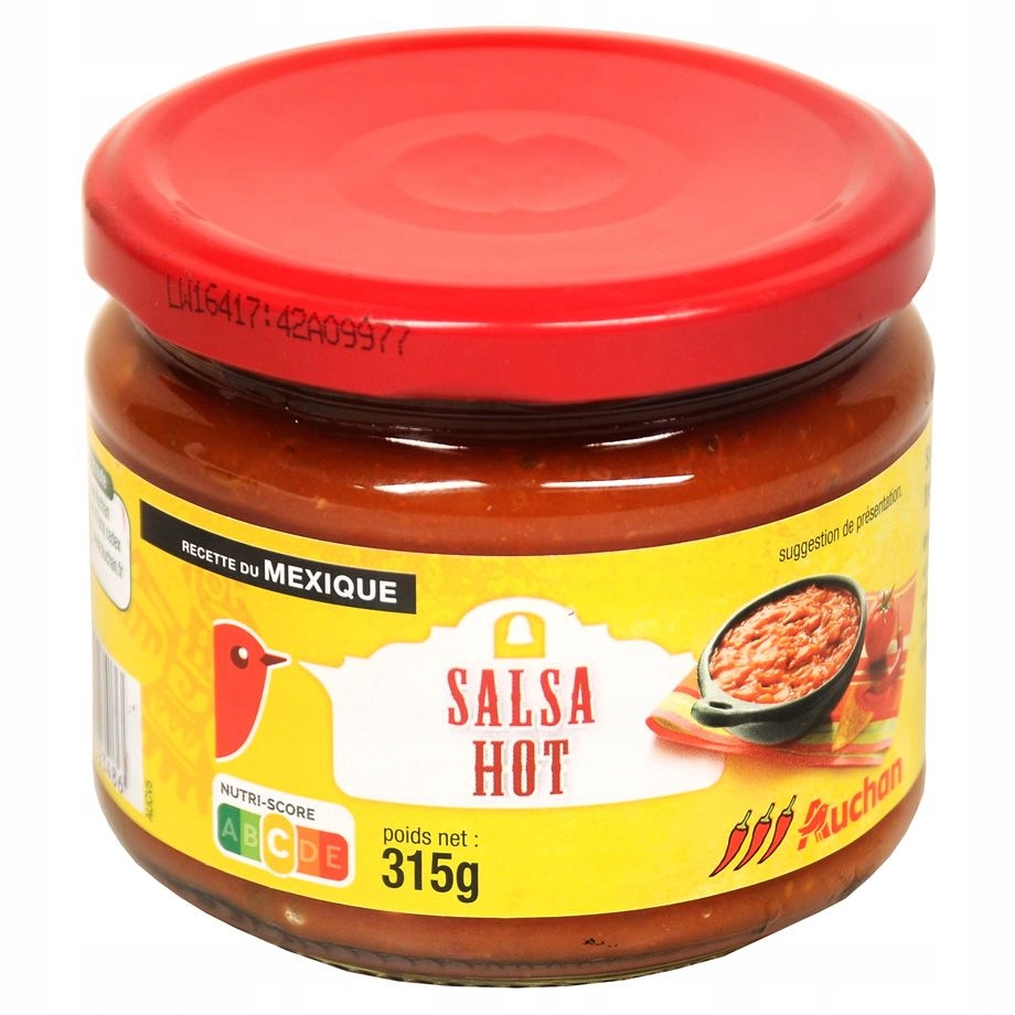 Auchan- Sos Salsa Hot pikantny 315 g