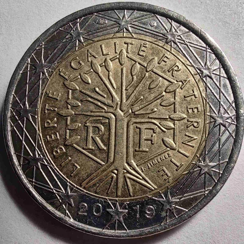 1453 - Francja 2 euro, 2019