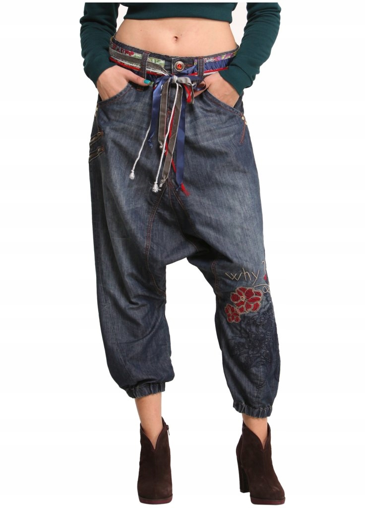 DESIGUAL __ Zjawiskowe Haremki Baggy ! r. 30