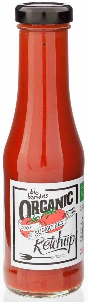 KETCHUP BEZ DODATKU CUKRÓW BIO 325 ML BIO BANDITS