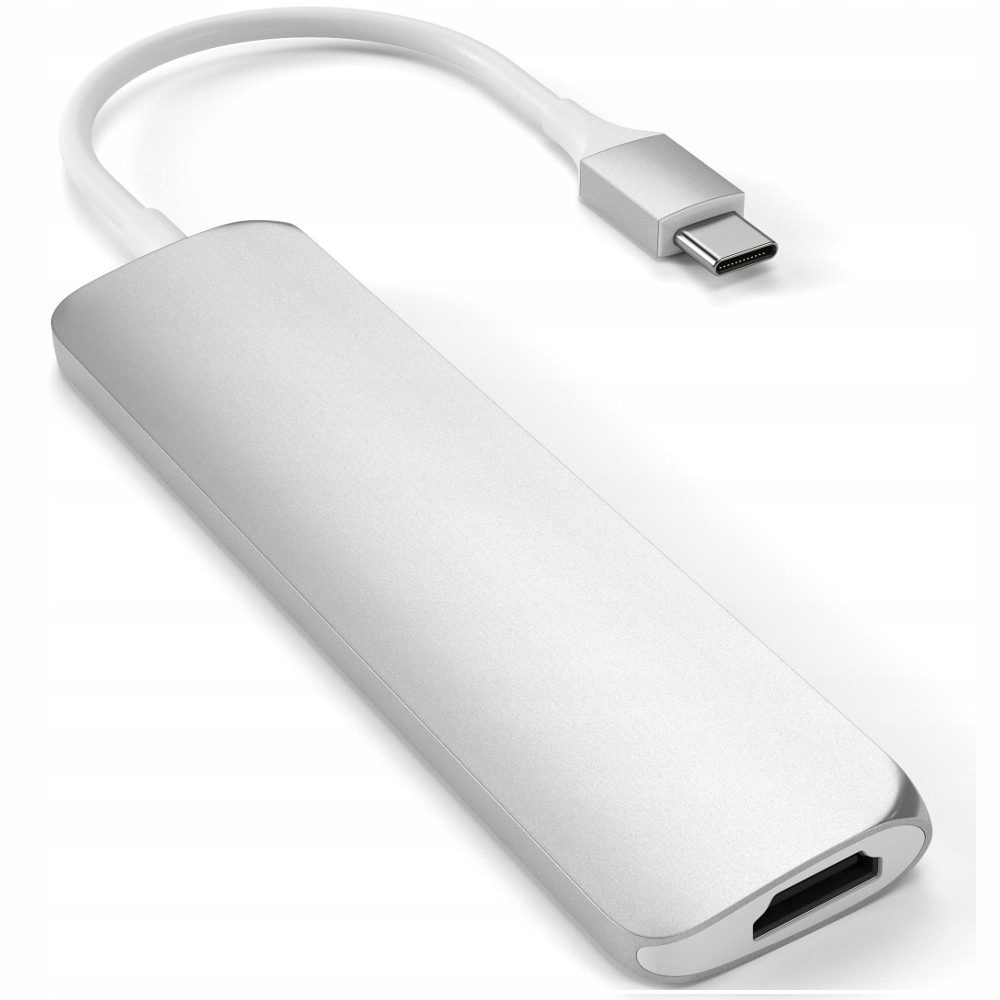 Купить АДАПТЕР SATECHI USB-C на USB, HDMI 4K, SD СЕРЕБРЯНЫЙ: отзывы, фото, характеристики в интерне-магазине Aredi.ru