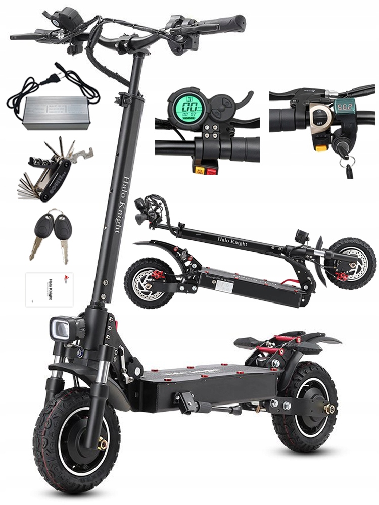 Pojazd Elektryczny Składany HALO KNIGHT T104 2000W 52V 21Ah 45KM 65KM/H PL