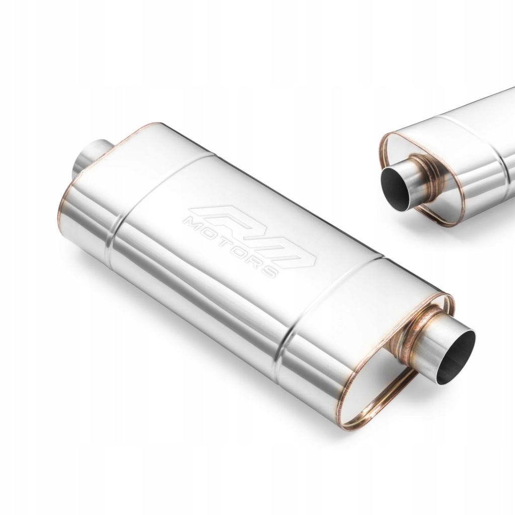 Tłumik eliptyczny EM002 długość 300 mm / dolot 70 mm / przetłoczenie