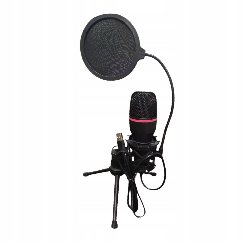 USB Microphone Versatile with Filter Studio Mic PC Gaming Mic for