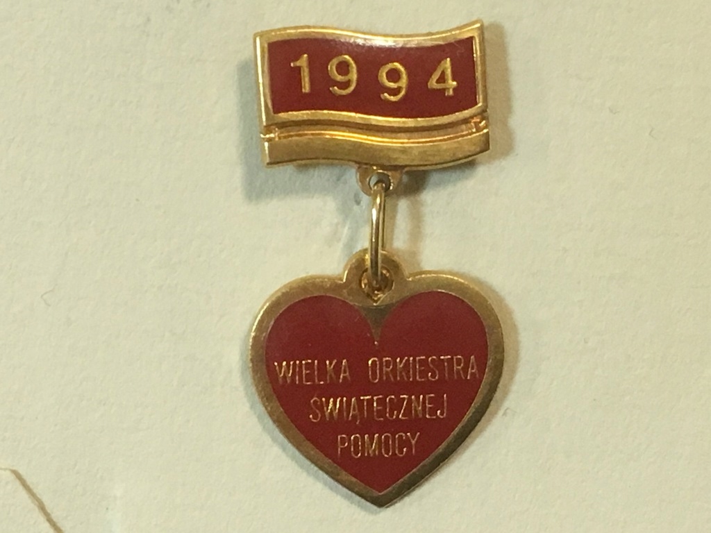 Złote serduszko WOŚP 1994 / Nowaccy Sp. z o.o.