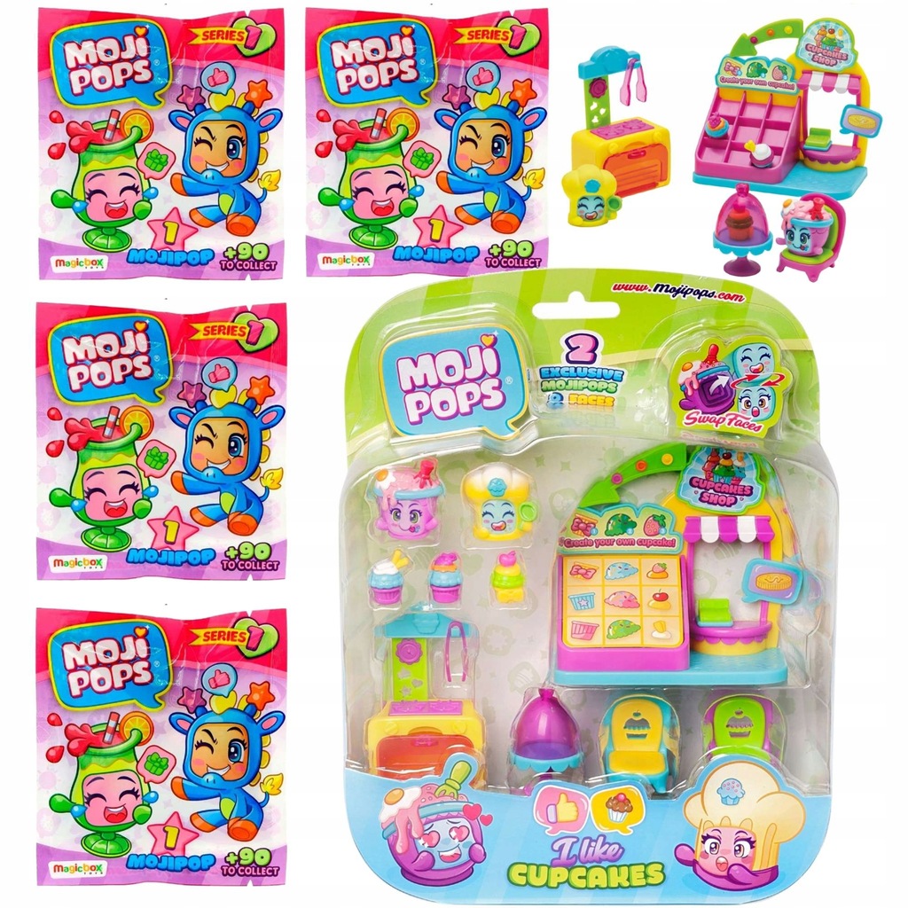 ZESTAW MOJI POPS CUKIERNIA + 4 FIGURKI