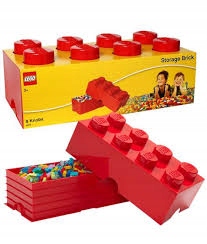 8-Stud Storage Brick – Red 5006867, Other