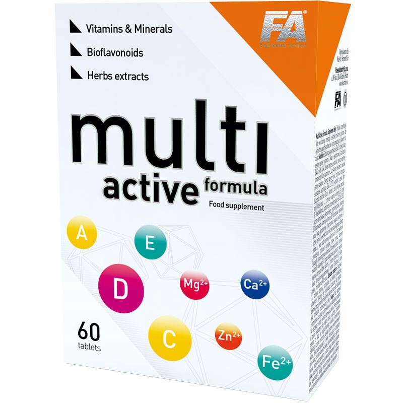 FA MULTI ACTIVE FORMULA 60t WITAMINY MINERAŁY DATA