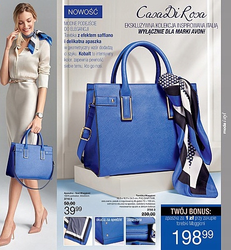Torba Casa di Rosa Avon Maggioni NOWA Kobalt 7817366960