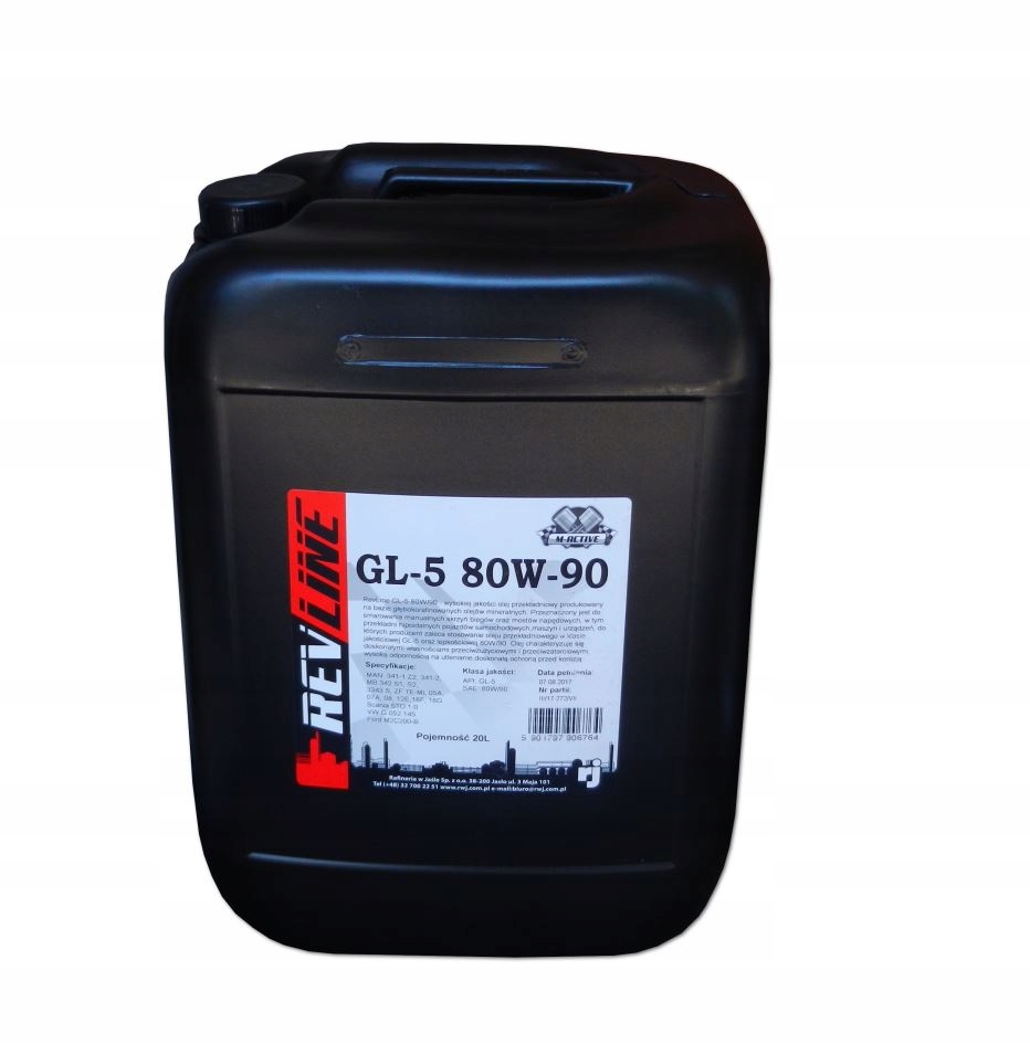 REVLINE GL-5 GL5 80W90 olej przekładniowy 20L