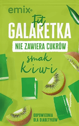 Galaretka o smaku kiwi FIT BEZ CUKRU 25g dla diabetyków odpowiednia