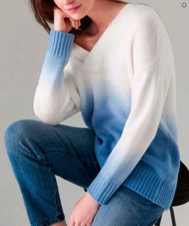 MOHITO sweter z efektem ombre -XS